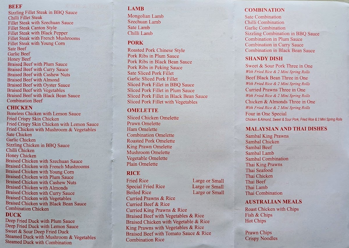 Menu Marigold Garden Chinese Restaurant-2